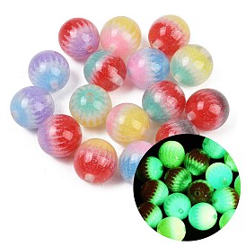 Светящиеся прозрачные шарики из смолы, раунд с фейерверком, светится в темноте, с блеском порошок