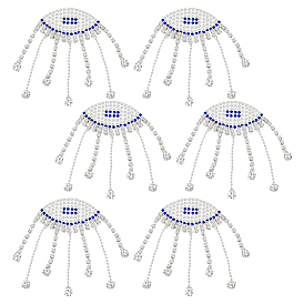 Самоклеящаяся свадебная аппликация со стразами, кисточка от сглаза