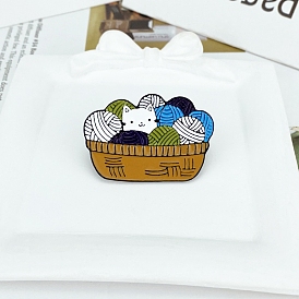 Cat Shape Enamel Pins, Alloy Brooches for Backpack Clothes