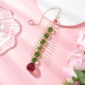 Стеклянные подвесные ловцы солнца на рождественскую елку, для наружного и садового декора