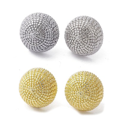 Латунь серьги, полукруглый