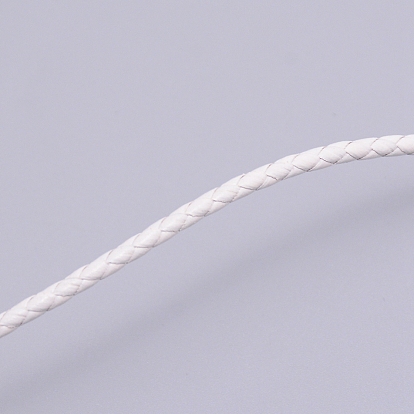 Braided Cowhide Cord, Leather Jewelry Cord, Jewelry DIY Making Material