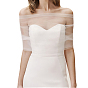 Detachable Pearl Tulle Polyester Shawls, for Wedding Party Clothing Accessories