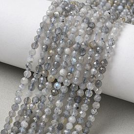 Природные лабрадорита бисер нитей, граненые, круглые