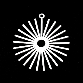 304 Stainless Steel Pendants, Laser Cut, Sun