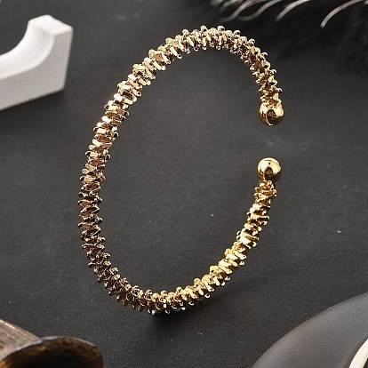 Латунь манжеты браслеты, браслеты с крутящим моментом для женщин, долговечный