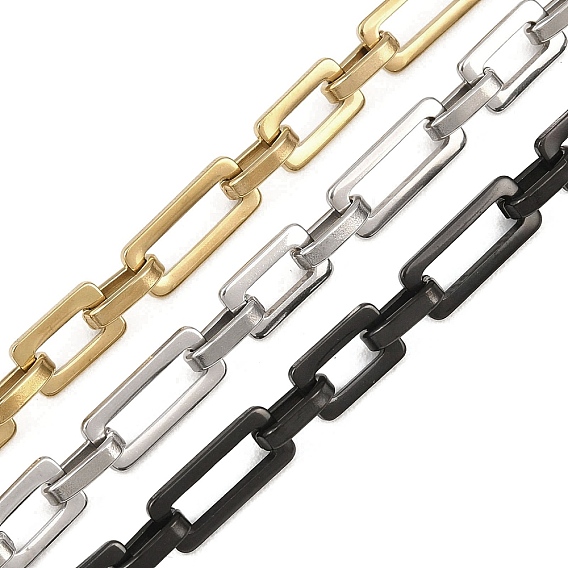 201 Цепи из нержавеющей стали с прямоугольными звеньями, ионное покрытие (ip), несварные, с катушкой