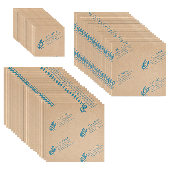 60 feuilles 3 styles papier antirouille, pour protéger les bijoux, couverts, creux, matériel électronique et musical