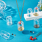Chgcraft bricolage kit de fabrication de pendentif en forme de dôme en verre, y compris les bonnets en laiton à bordure en dentelle, perle tasse pendentif bélières, dôme en verre et fleur artificielle en argile polymère