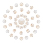 3 Strands Natural Freshwater Shell Round Bead Strands