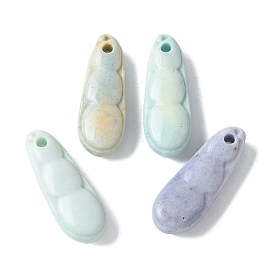 Натуральные радужные агатовые подвески из алашана, окрашенные, гороховые обереги