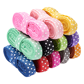 Flat Elastic Rubber Cord/Band, Webbing Garment Sewing Accessories, Polka Dot Pattern
