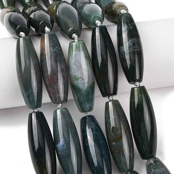 Природные моховой агат бисер нитей, рис