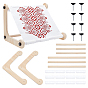 Beech Wooden Embroidery Hoop Holder Stand, Adjustable Stitching Stand Hands