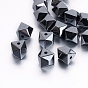 Non-magnetic Synthetic Hematite Beads Strands, Polygon