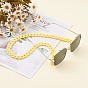 Eyeglasses Chains, Neck Strap for Eyeglasses, with Opaque Acrylic Cable Chains and Rubber Loop Ends, Golden