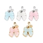 Alloy & Resin & Rhinestone Pendants, Bowknot & Butterfly Charms