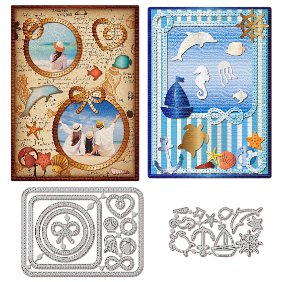 2шт 2 стили гирлянда веревка тема углеродистая сталь штампы для резки трафареты, для diy scrapbooking, Фотоальбом, декоративная бумага для тиснения, форма для поздравительных открыток