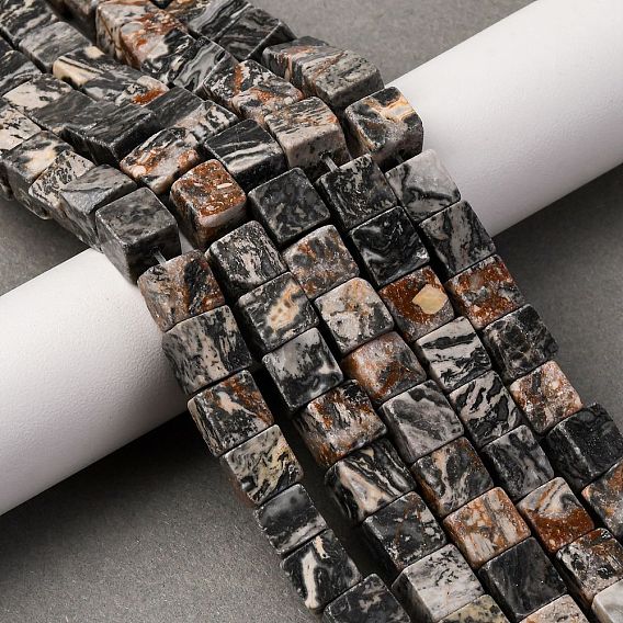 Натуральная карта каменные бусы пряди, кубические