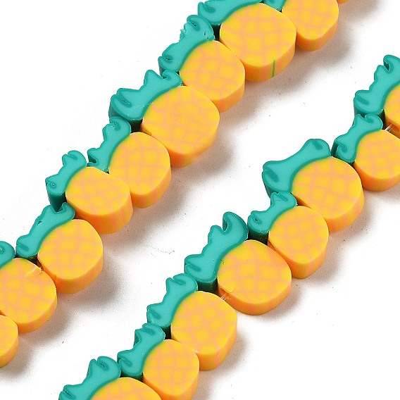 Ручной полимерные нити глины шарик, ломтик ананаса