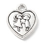 Tibetan Style Alloy Pendants, Heart