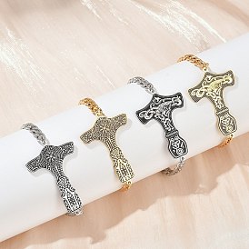 304 из нержавеющей стали эмаль ссылка браслеты, браслеты-цепочки для мужчин, форма молотка