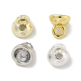 Brass Bead Cap Pendant Bails, for Globe Glass Bubble Cover Pendants