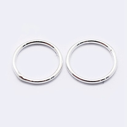 925 круглые кольца из серебра, паяные кольца, Замкнутые кольца для прыжков