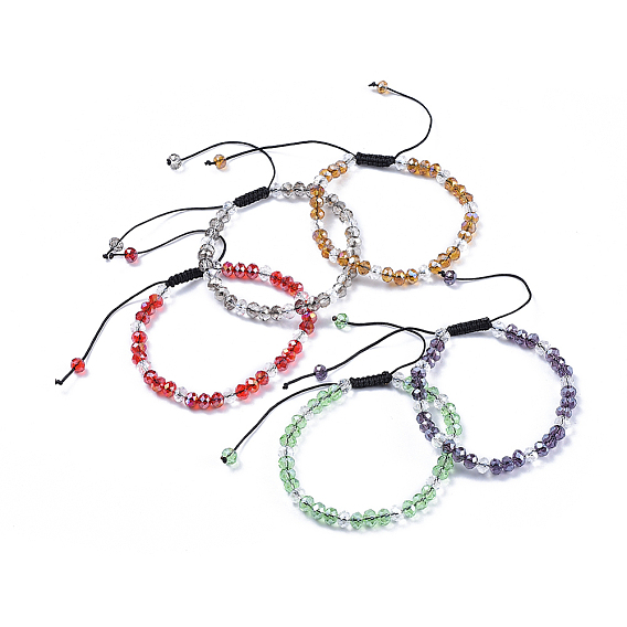 Регулируемые браслеты из бисера, с нейлоновым шнуром
