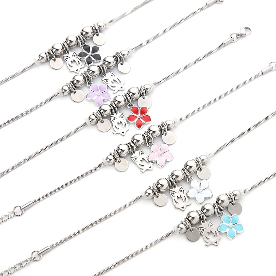 Браслеты из бисера, Эмаль стиле, цветок