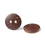 Smart Round 2-Hole Buttons, Coconut Button, 13mm, Hole: 2mm, about 200pcs/bag