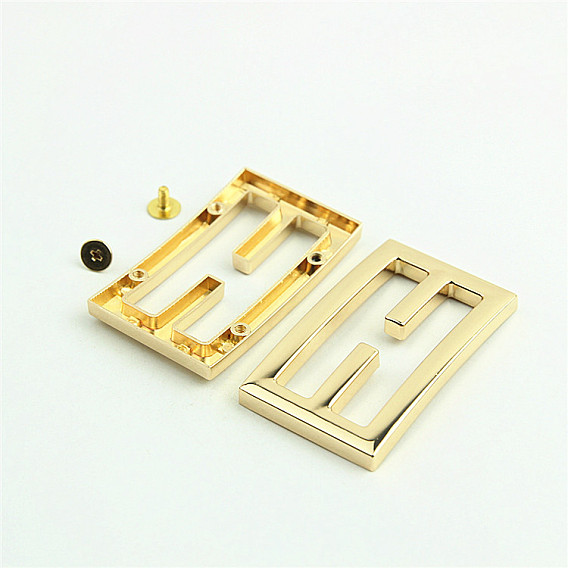 Регулятор прямоугольной скользящей пряжки из цинкового сплава, многоцелевые петли для лямок, аксессуары для багажного ремня