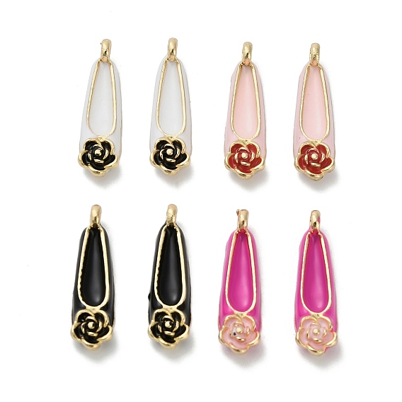 Подвески из эмали и сплава, обуви, золотые