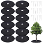 30Pcs Iron U Shape Nail for Weed Control Fabric, with 12Pcs Non-woven Weed Barrier Fabric, Flat Round