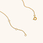 Stainless Steel 18K Gold Plated Heart Pendant Necklace for Women - Versatile Collarbone Chain