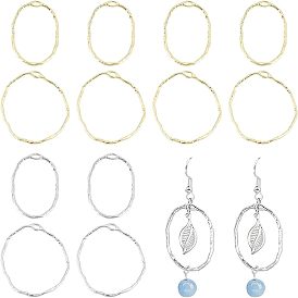 64 шт 2 стиль сплава подвески с открытой задней лицевой панелью, для diy уф смолы, эпоксидная смола, Прессованные цветочные украшения, кольцо и овальные