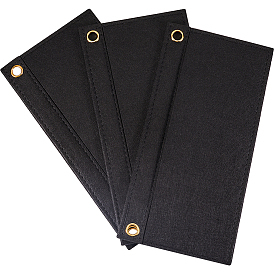 3шт. вставки для органайзера из шерстяного фетра для вязания крючком, с железными втулками, для аксессуаров сумки, прямоугольные