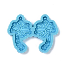 DIY Pendant Silicone Molds, for Earring Making, Resin Casting Molds, For UV Resin, Epoxy Resin Jewelry Making, Coconut Tree