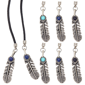 3 пары 3 модели с натуральными и синтетическими драгоценными камнями и наконечниками из сплава, перо