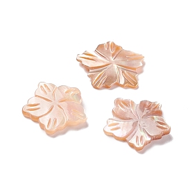 Coquillage cabochons, fleur