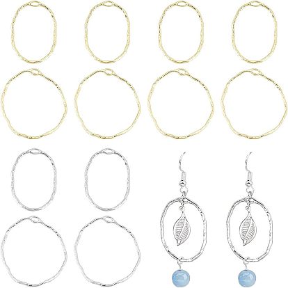 64 шт 2 стиль сплава подвески с открытой задней лицевой панелью, для diy уф смолы, эпоксидная смола, Прессованные цветочные украшения, кольцо и овальные