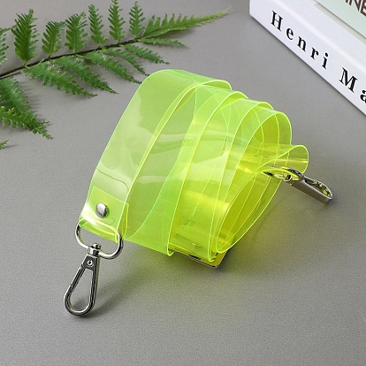 Transparent TPO Bag Handles, with Metal Clasps