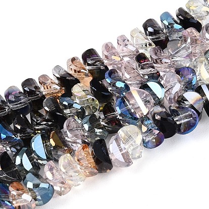 Гальванизируйте прозрачное стекло бисер нитей, слиток, граненые