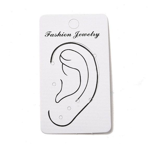 Бумажные карточки с отпечатками ушей, используется для серьги, прямоугольные