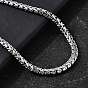 5мм 304 ожерелья из нержавеющей стали с цепочкой из пшеницы для мужчин, не тускнеет
