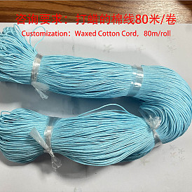Gewachsten Baumwollkordel, 3-ply (taiwan gewachste schnur), Perlenschnur für die Schmuckherstellung, basteln, Runde