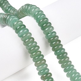 Natural Green Aventurine Beads Strands, Rondelle