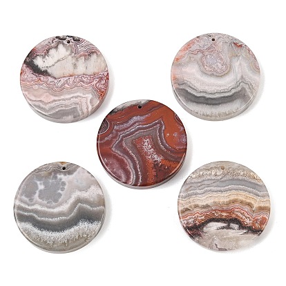 Природные мексиканские подвески Агат, плоские круглые прелести