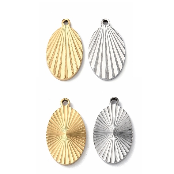 Ионное покрытие (ip) 304 подвески из нержавеющей стали, овальный шарм