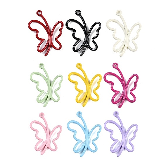 Подвески из сплава краски для выпечки, бабочка